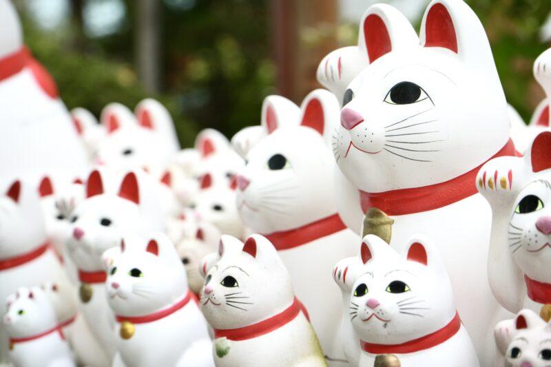 Figurki Maneki Neko - koty szczęścia